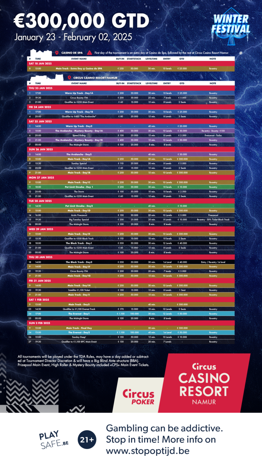 Casino Namur startet mit dem Winter Festival ins neue Jahr ...