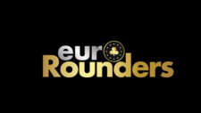 Ein stilisiertes Logo von Euro Rounders, das aus einem stilisierten Euro-Zeichen und einem Pokerchip besteht.