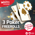 Ein Werbelogo für Facebook Freerolls im April 2025, auf weißem Hintergrund. Das Logo zeigt die Nummer 3 und den Schriftzug "Freerolls 04-2025".