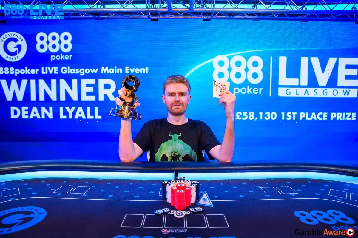 Dean Lyall Main Event Champion 888poker LIVE Glasgow 2025