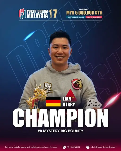 Herry Lian Poker Dream Malaysia 17