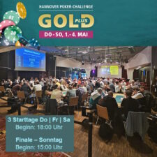 Ein bunter und lebendiger Pokertisch mit Spielkarten, Chips und Getränken, umgeben von einer Gruppe von Freunden, die lächelnd und lachend miteinander interagieren.