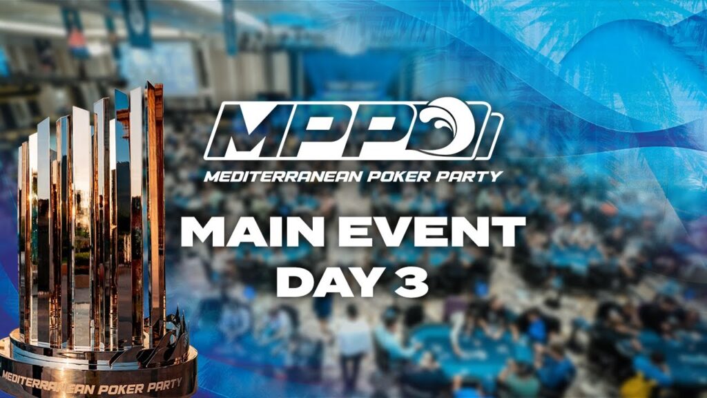 Ein Foto eines Pokertisches mit Spielkarten, Pokerchips und Getränken, umgeben von verschiedenen Personen, die konzentriert und unterhaltsam Poker spielen.