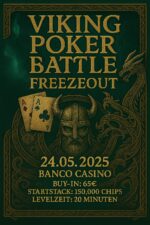Ein stilvolles und luxuriöses Pokertisch-Setup mit grüner Filzoberfläche, umgeben von hochwertigen Pokerchips, Karten und Getränken.