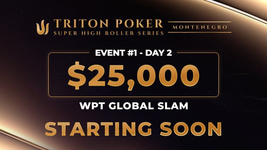 Ein Poker-Turnier mit professionellen Spielern, die an einem Tisch sitzen und ihre Karten halten. Die Spieler haben konzentrierte Gesichtsausdrücke, während sie ihre Strategien überlegen. Im Hinter