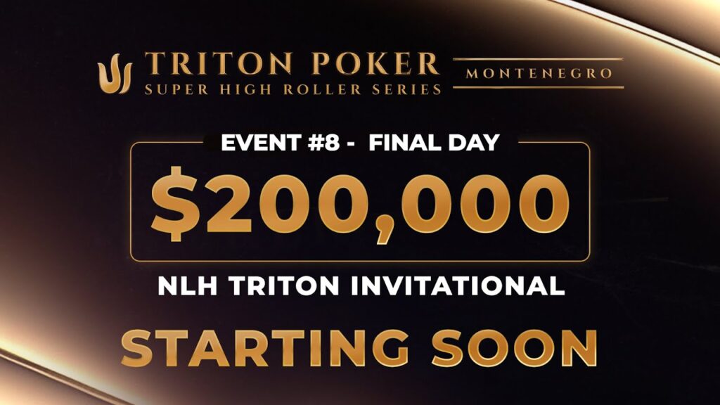 Ein Mann spielt Poker in einem luxuriösen Casino. Er hat eine ernste Miene und hält Karten in der Hand, während er von anderen Spielern umgeben ist. Die Atmosphäre ist elegant und exklusiv