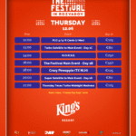 Ein Bild eines Tagesplans für Donnerstag, den 12. Juni, mit verschiedenen Veranstaltungen und Zeiten.