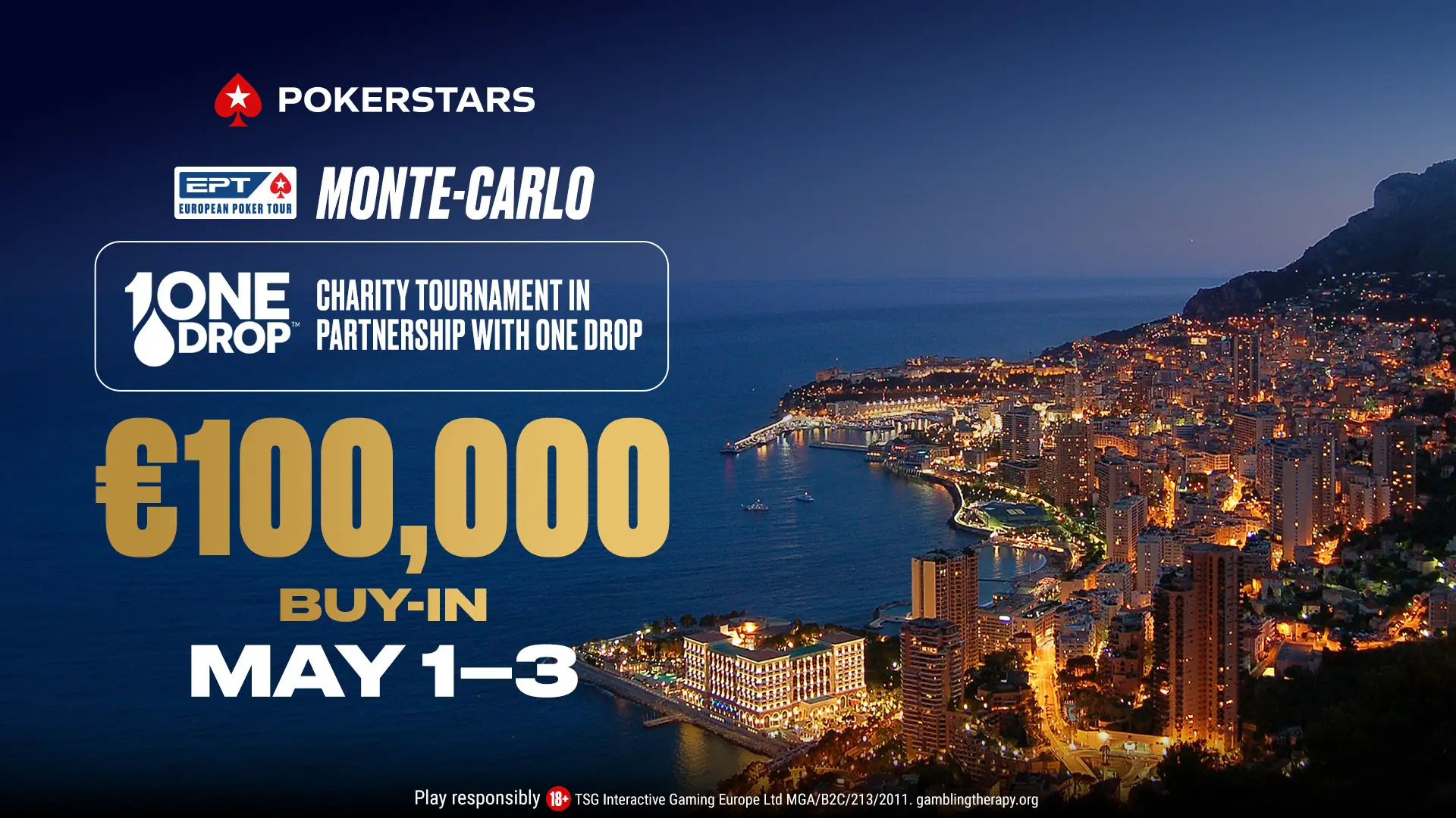 EPT Monte Carlo €100.000 High Roller for One Drop 2026