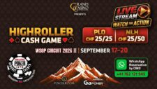 High Stakes Cash Game Action während des WSOP Circuits im Grand Casino Liechtenstein