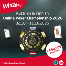 AFOPC Austrian & Finnish Online Poker Championship 2026 auf win2day.at
